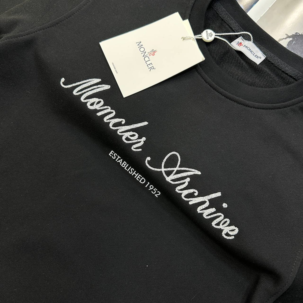 Moncler Men's Archive Embroidered Logo Jumpers SuperClone Quality UK Reps