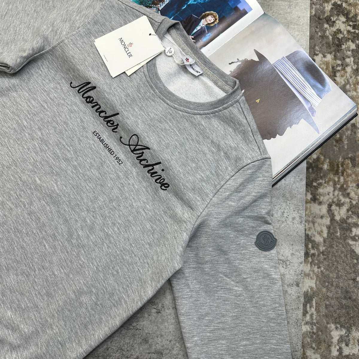Moncler Men's Archive Embroidered Logo Jumpers SuperClone Quality UK Reps