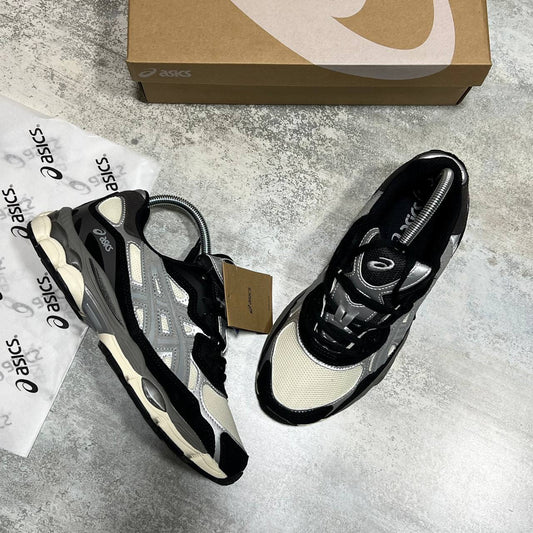 ASICS Gel-NYC Trainers in Ivory/Clay Grey SuperClone Quality UK Reps