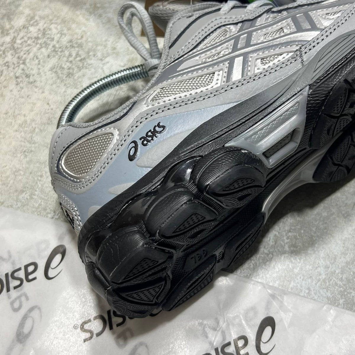 ASICS GEL-NYC Trainers in Mid Grey / Sheet Rock SuperClone Quality UK Reps