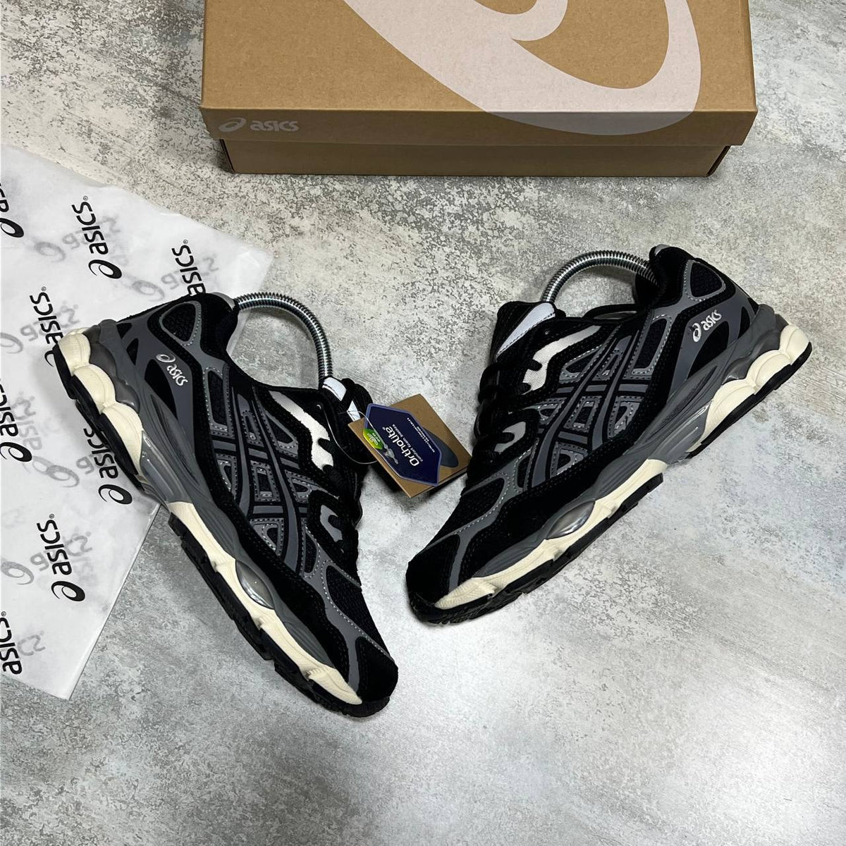 ASICS GEL-NYC Trainers in "Graphite Grey/Black" SuperClone Quality UK Reps