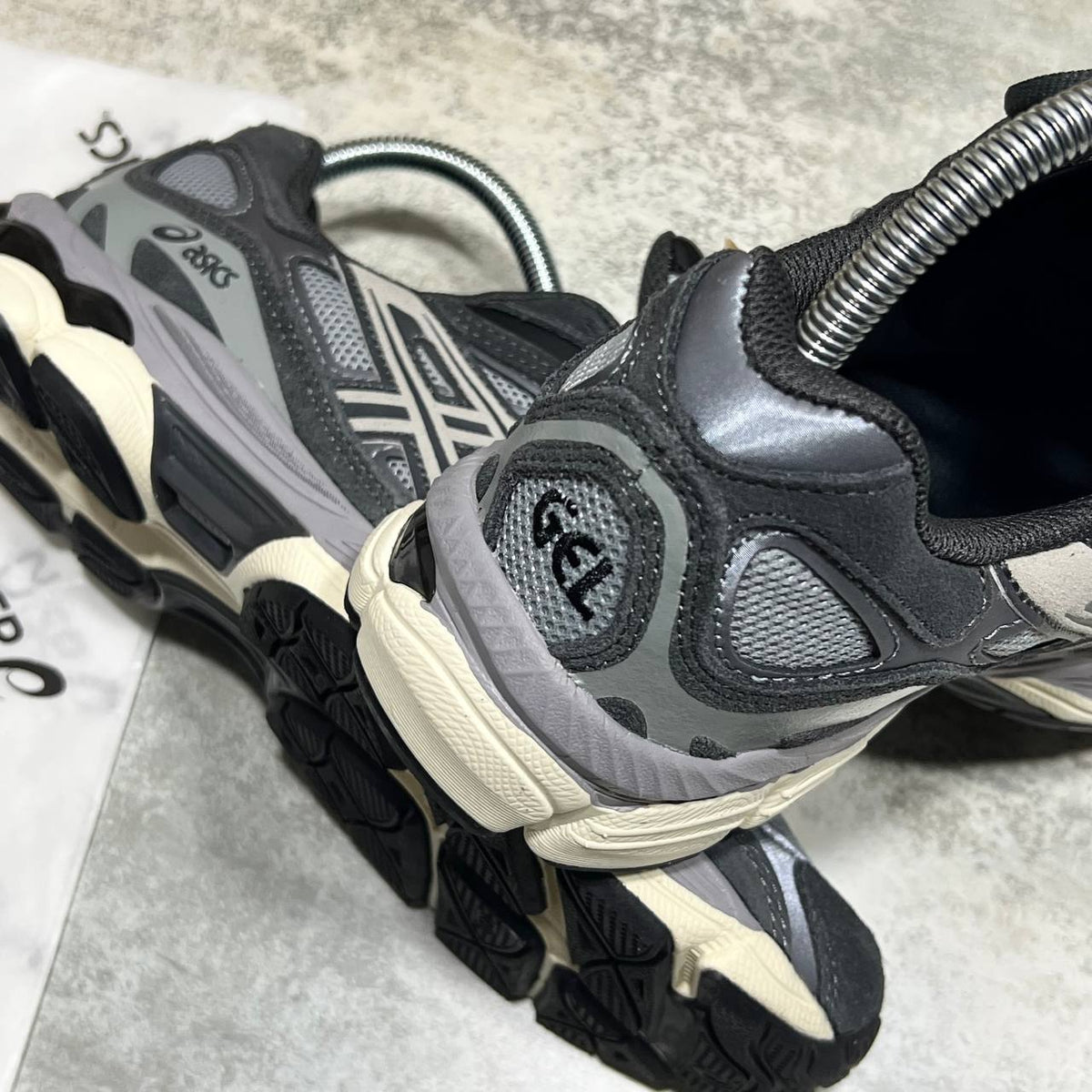ASICS Gel-NYC Trainers in Graphite Grey/Black SuperClone Quality UK Reps