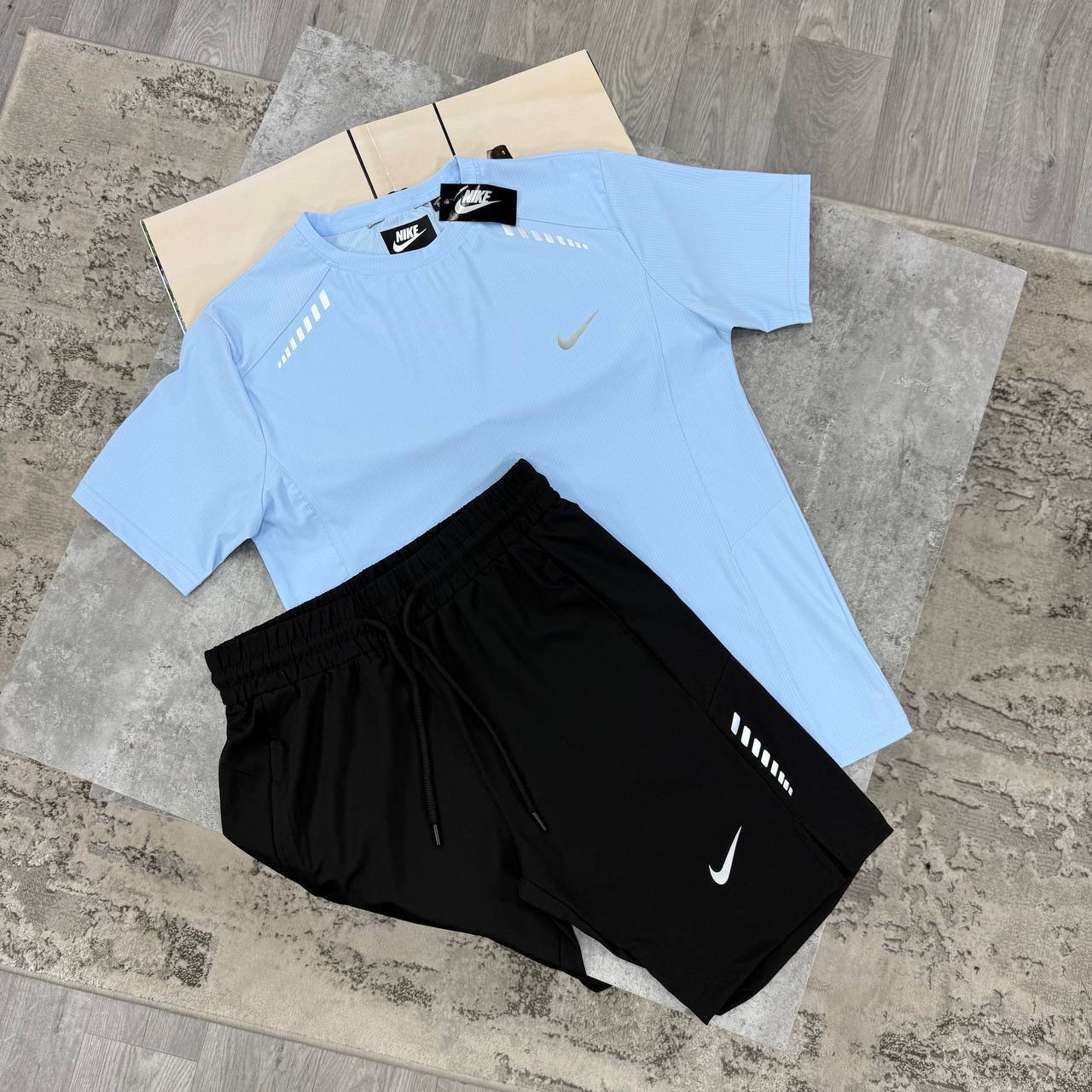 Nike Miler T-Shirt and Shorts Sport Set AAA Quality UK Reps