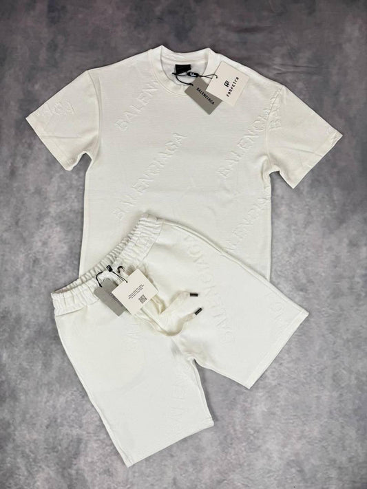 Balenciaga All-Over Embossed Logo Matching Set SuperClone Quality UK Reps