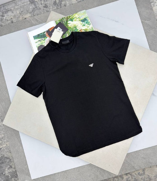 Prada Short-Sleeve Jersey T-Shirt AAA Quality UK Reps