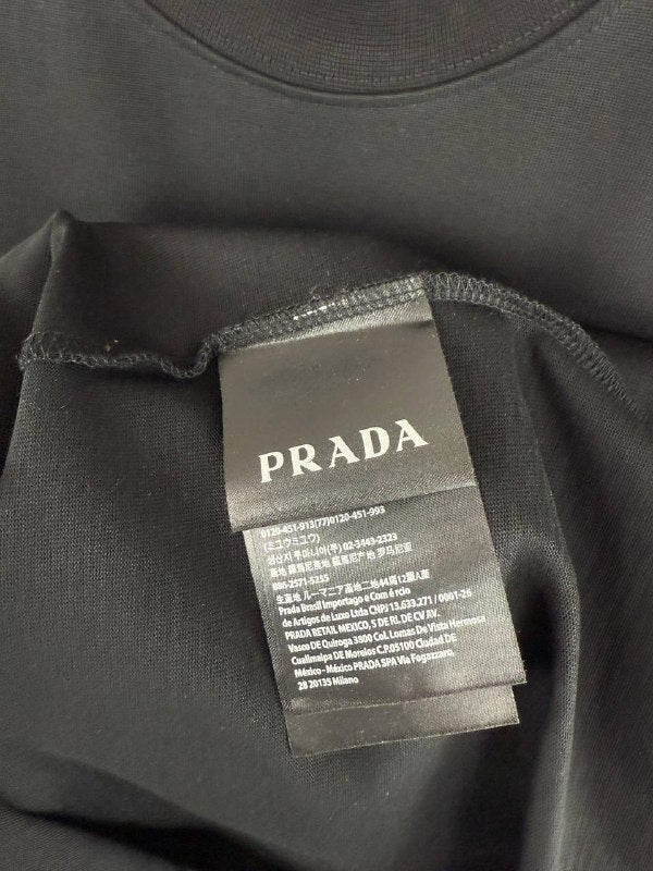 Prada Milano Crew-Neck Cotton T-Shirt SuperClone Quality UK Reps