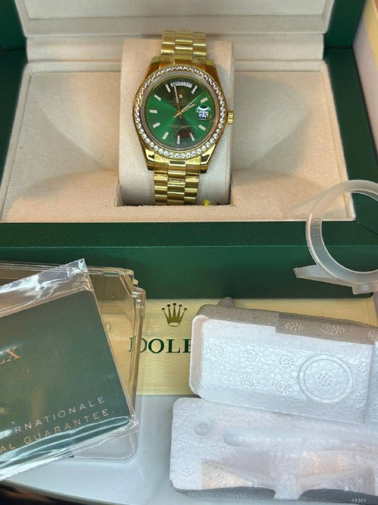 Rolex Day-Date 36 in Bright Green Dial SuperClone Quality UK Reps