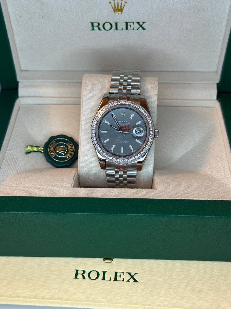 Rolex Oyster Perpetual Datejust 41  in Slate/Rhodium Dial SuperClone Quality UK Reps