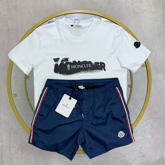 Moncler T-Shirt and Swim Shorts Set SuperClone Quality UK Reps