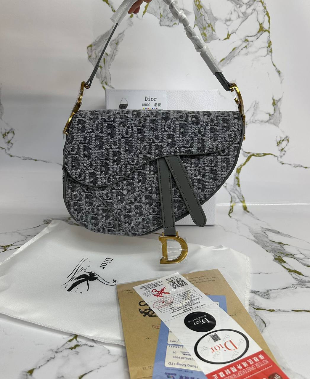 The Dior Saddle Bag in Oblique Jacquard UK Reps AAA Quality