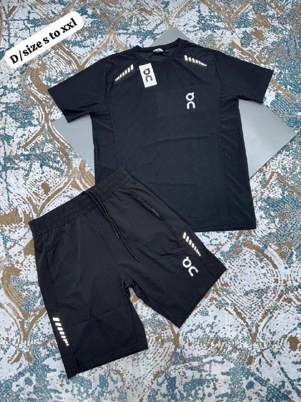 On Performance-T & Essential Shorts Activewear Training Set UK Reps AAA Quality