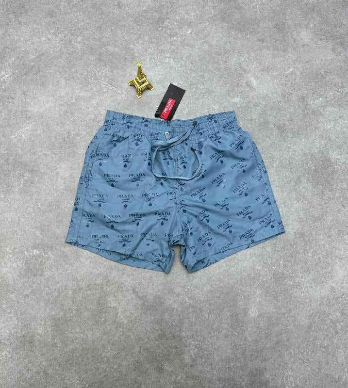 Prada Allover Logo Print Re-Nylon Swim Shorts UK Reps AAA Quality