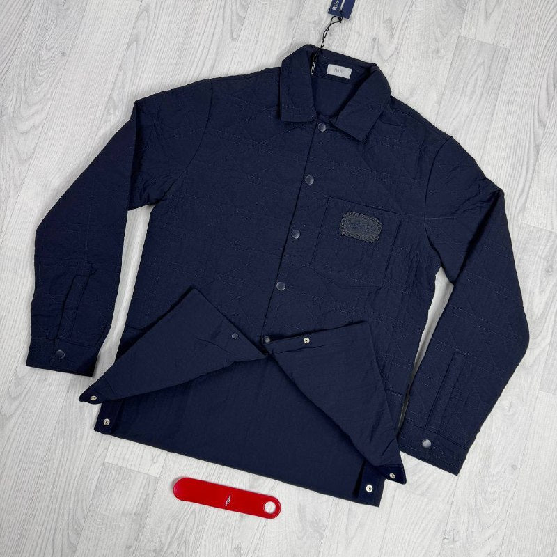 Dior Cannage Quilted Overshirt with Christian Dior Couture Patch UK Reps AAA Quality