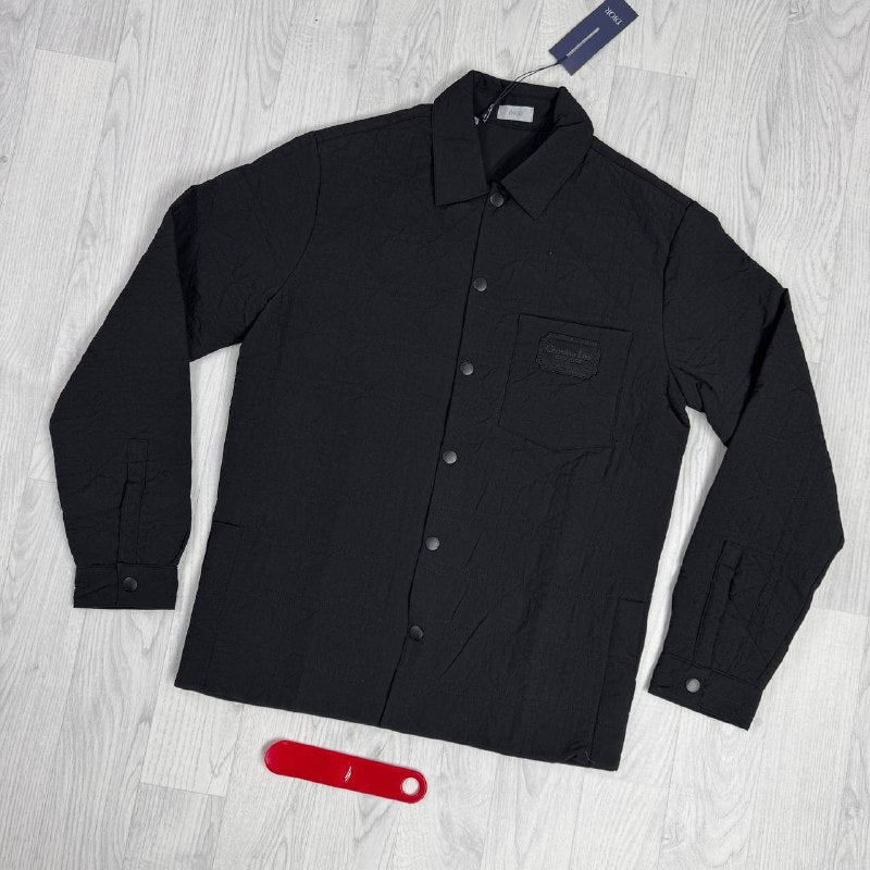 Dior Cannage Quilted Overshirt with Christian Dior Couture Patch UK Reps AAA Quality