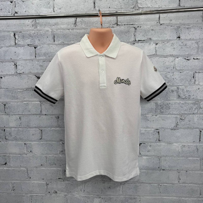 Moncler Logo Script Cotton Piqué Polo Shirt UK Reps AAA Quality