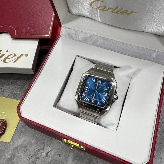 Cartier Santos de Cartier in Gradient Blue Dial SuperClone Quality UK Reps