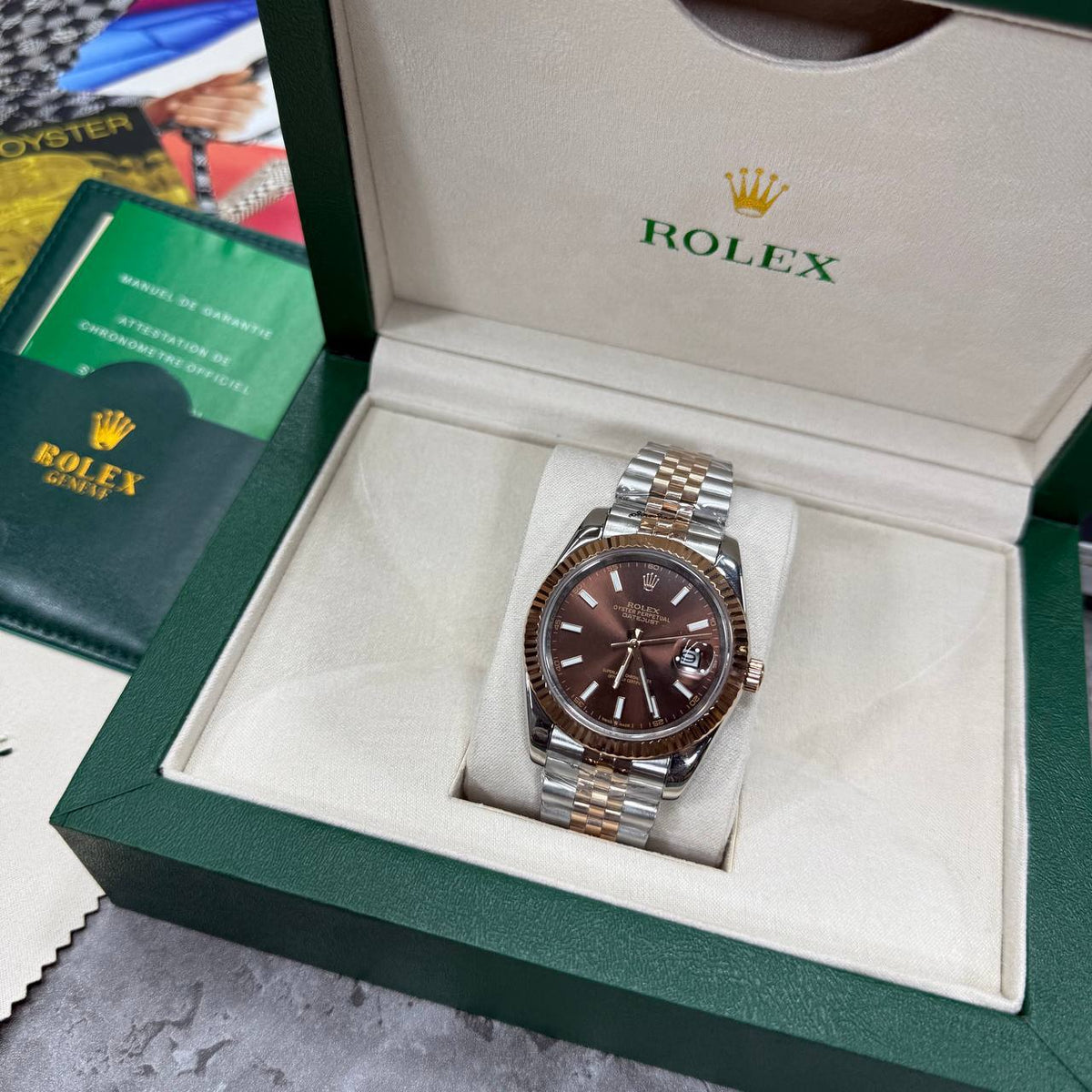 Rolex Datejust in Fluted Bezel,Chocolate Dial SuperClone Quality UK Reps