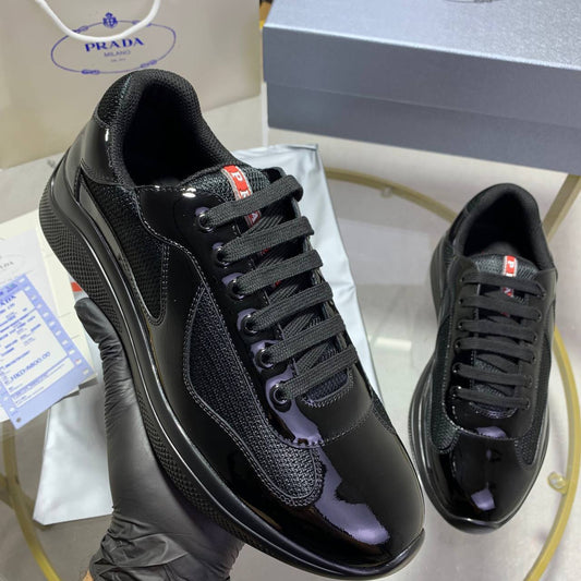 Prada America's Cup Soft Rubber and Bike Fabric Sneakers UK Reps AAA Quality