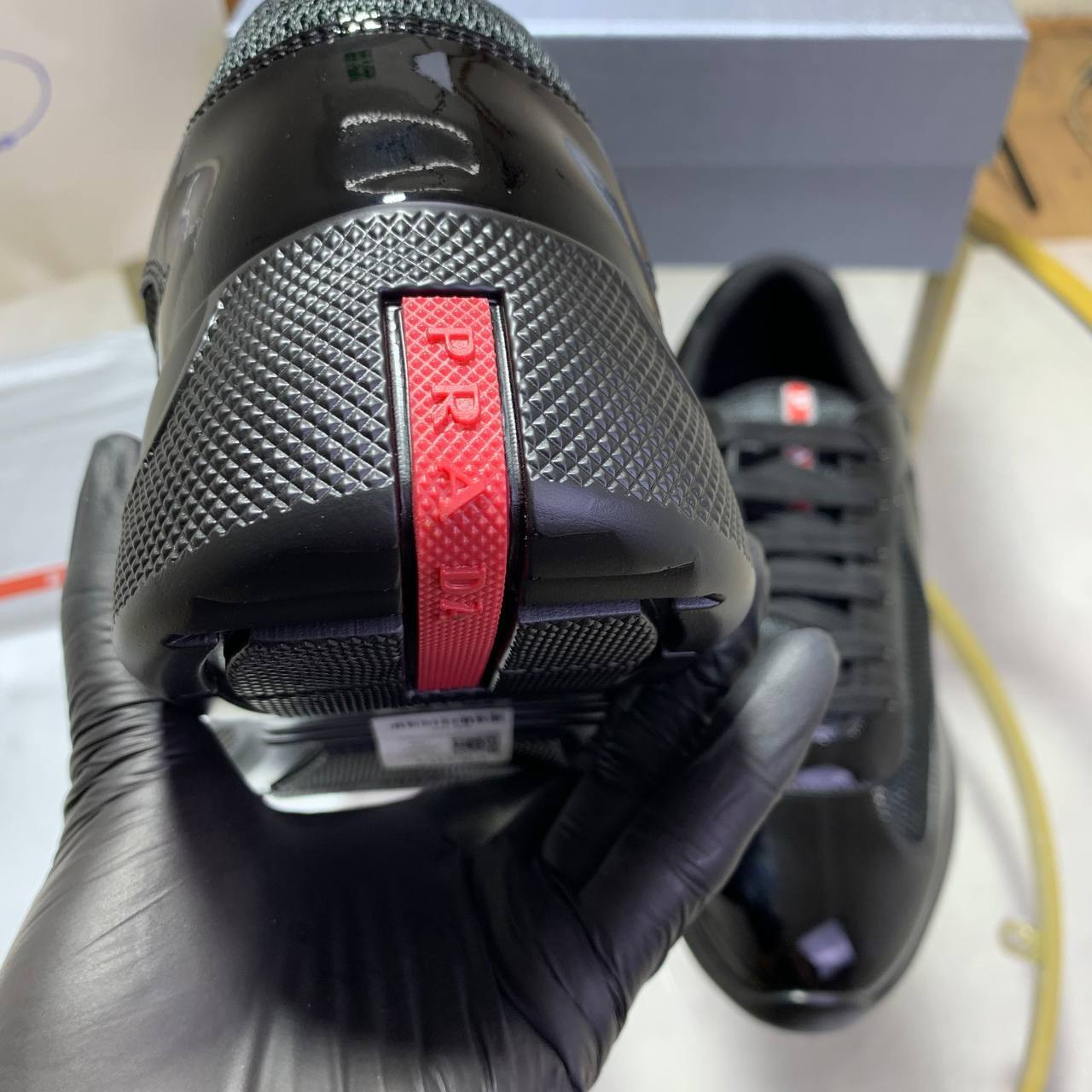 Prada America's Cup Soft Rubber and Bike Fabric Sneakers UK Reps AAA Quality