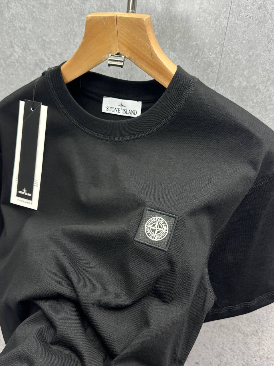 Stone Island Small Patch Logo Cotton Jersey T-Shirt UK Reps AAA Quality