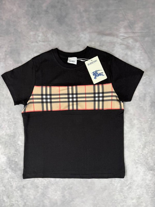 Burberry Vintage Check Panelled Cotton T-Shirt UK Reps AAA Quality