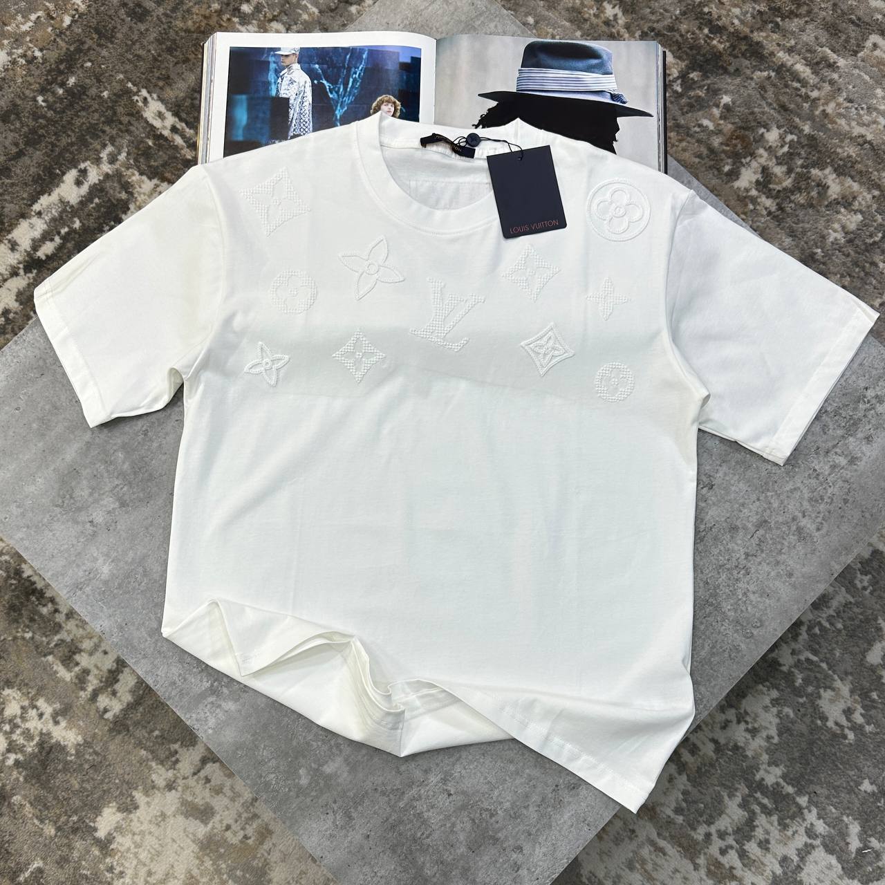 Louis Vuitton Embroidered T-Shirts For Men Best Quality 1:1 Sale UK