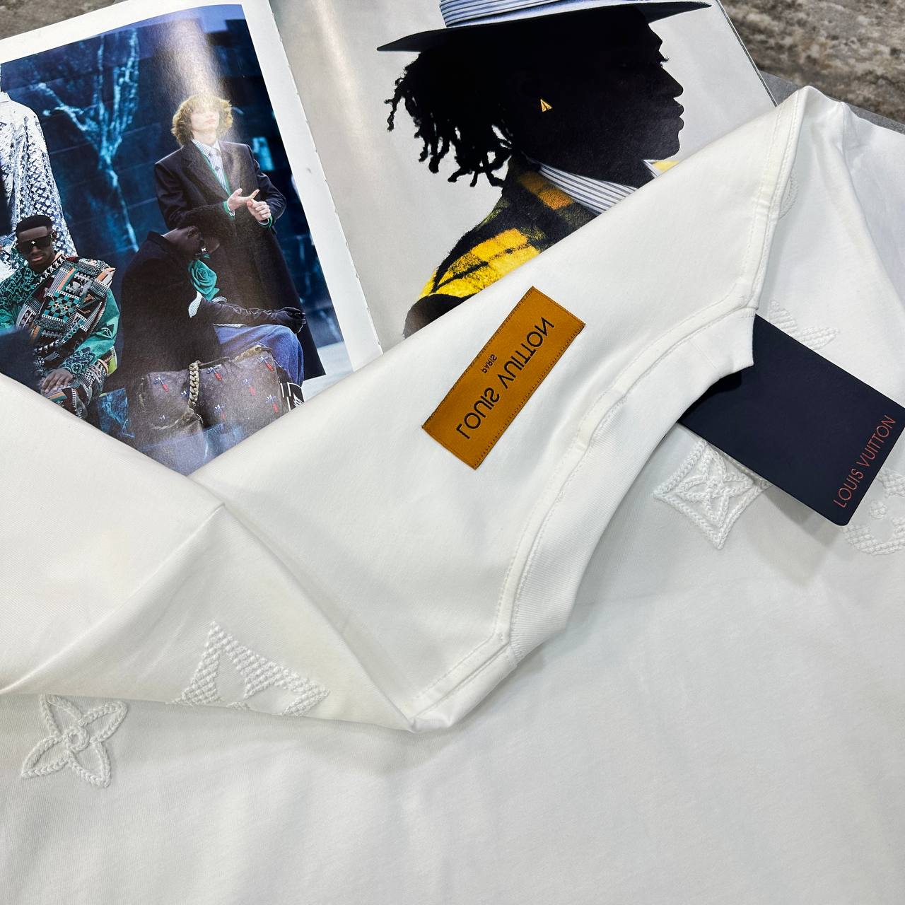 Louis Vuitton Embroidered T-Shirts For Men Best Quality 1:1 Sale UK