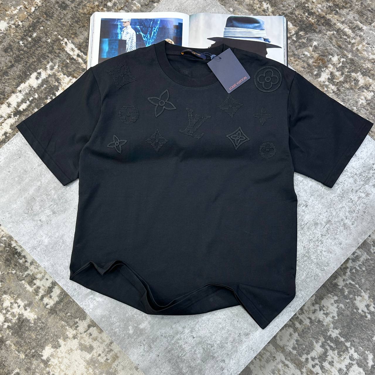 Louis Vuitton Embroidered T-Shirts For Men Best Quality 1:1 Sale UK