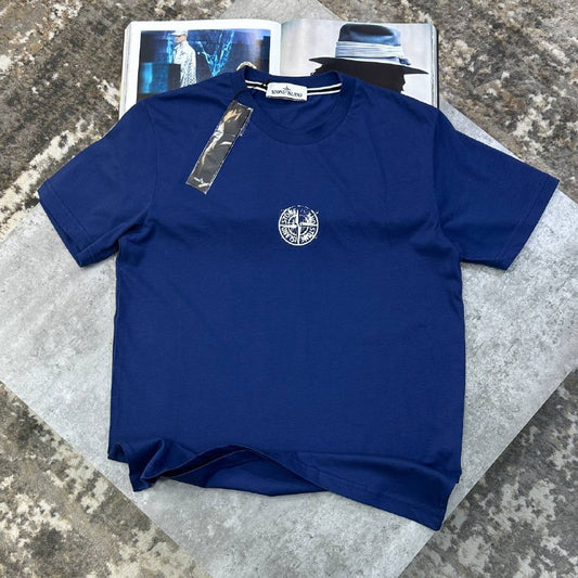 Stone Island Men's Luxury Collection Compass Logo T-Shirt Reps UK AAA Quality