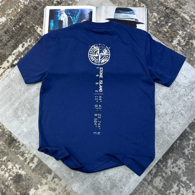 Stone Island Men's Luxury Collection Compass Logo T-Shirt Reps UK AAA Quality