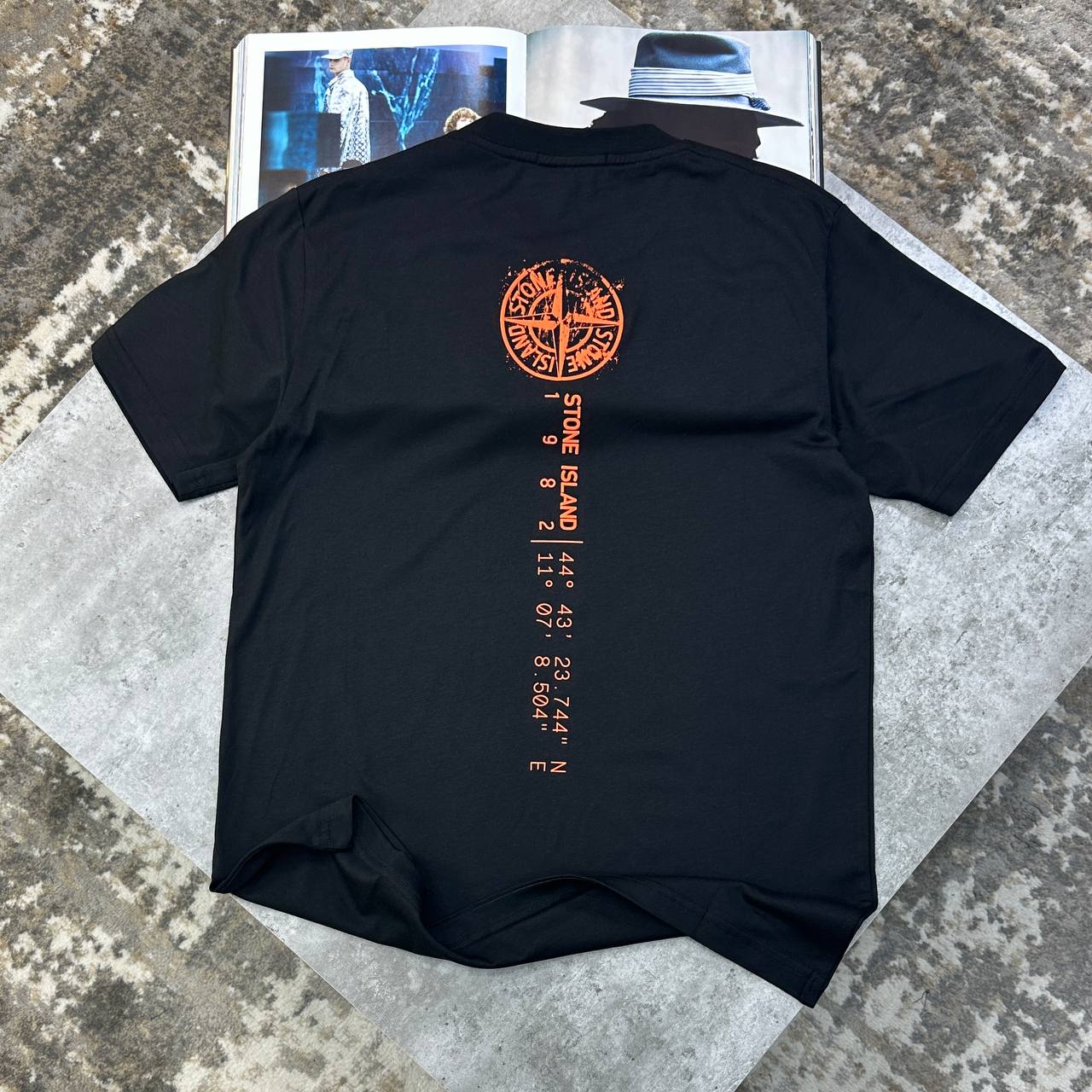 Stone Island Men's Luxury Collection Compass Logo T-Shirt Reps UK AAA Quality