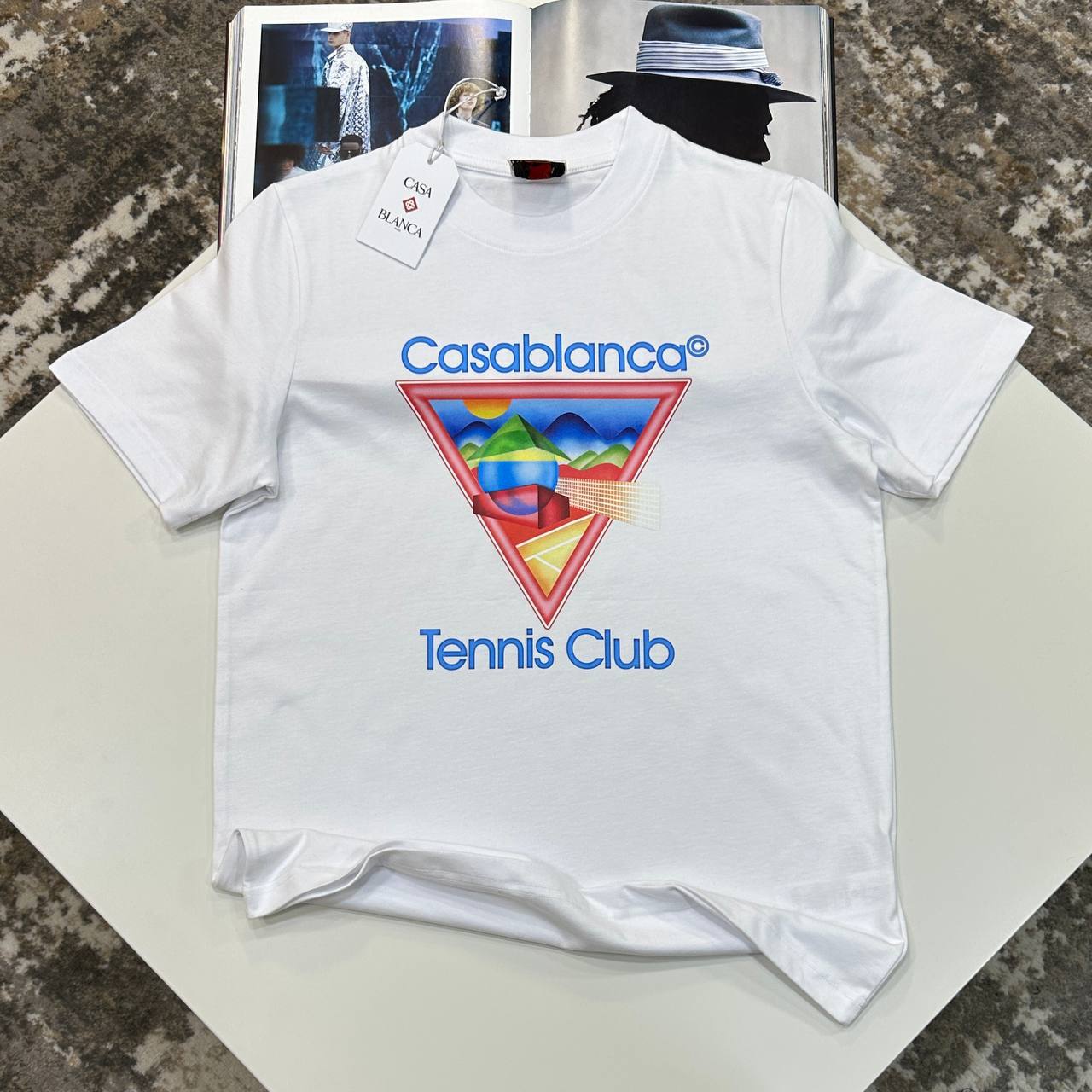 Casablanca Men's Luxury Collection Tennis Club Icon T-Shirt UK AAA Quality