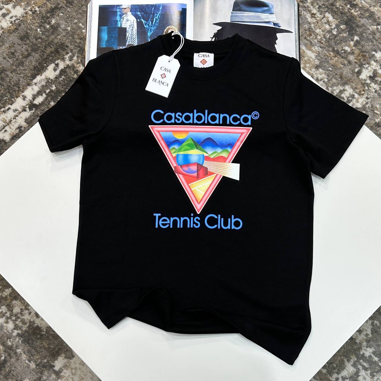 Casablanca Men's Luxury Collection Tennis Club Icon T-Shirt UK AAA Quality