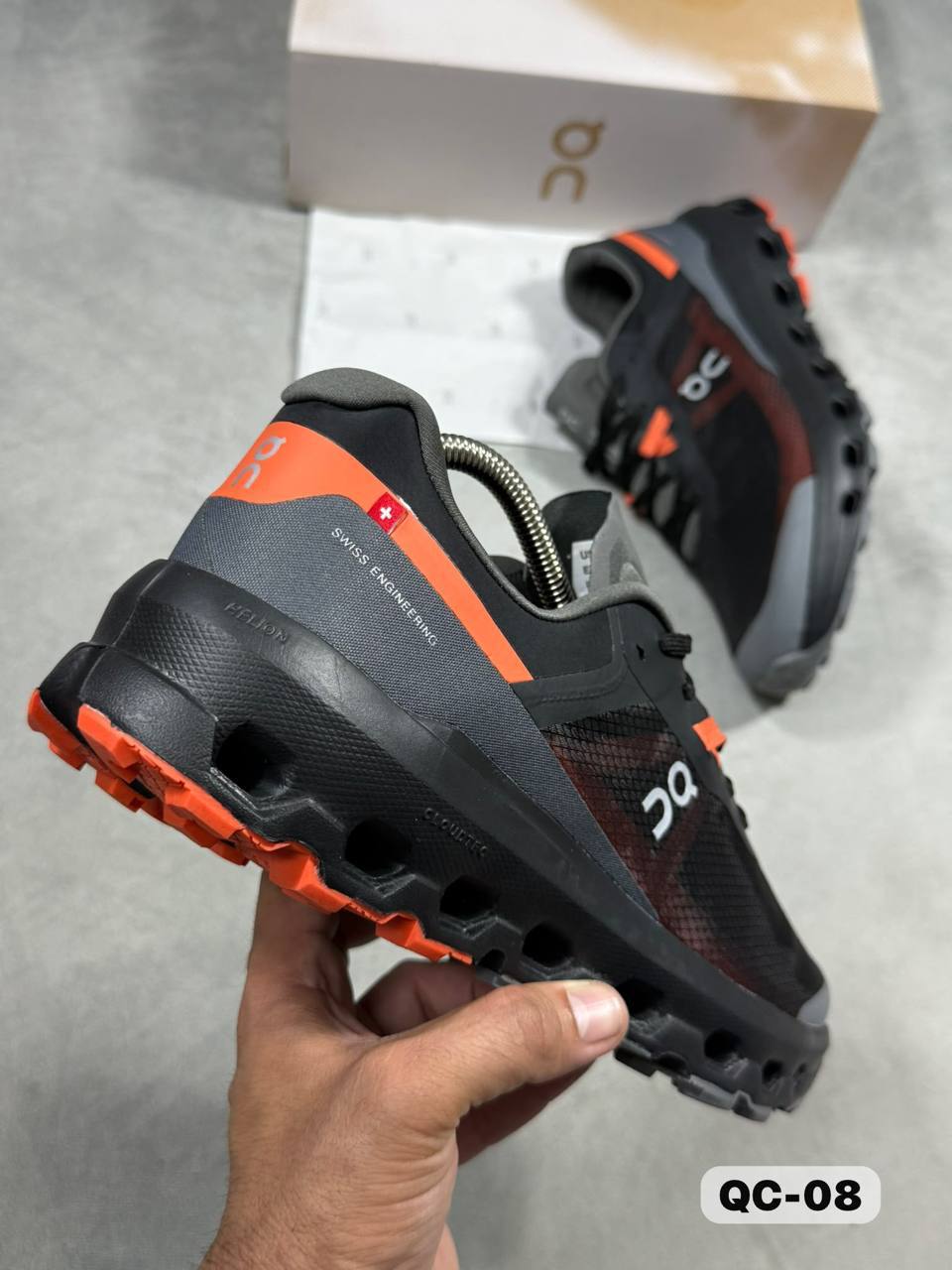On Running CloudVista in Black/Orange AAA Quality UK Reps