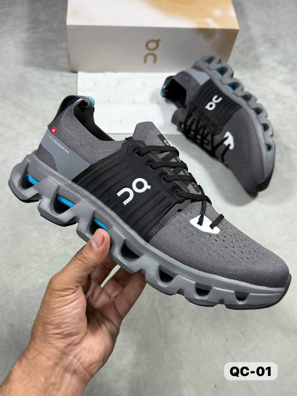 On CloudsWift 4 in Black & Grey AAA Quality UK Reps