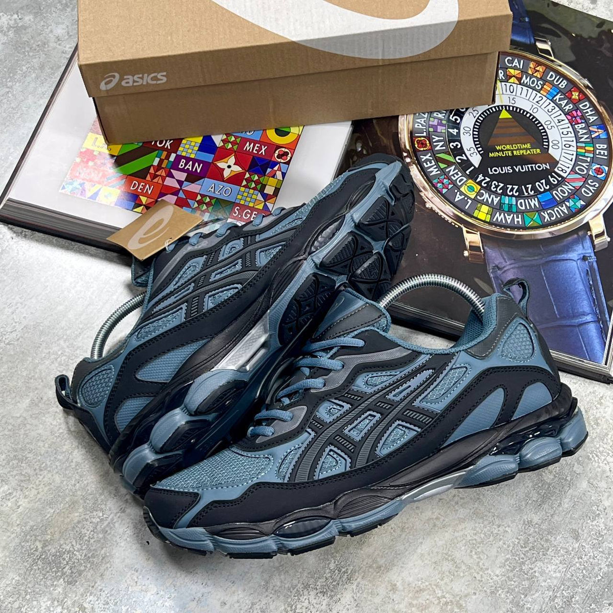 ASICS GEL-NYC in "Ironclad / Black" SuperClone Quality UK Reps