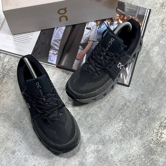 On CloudsWift 4 AD Trainers in Black / Rock SuperClone Quality UK Reps