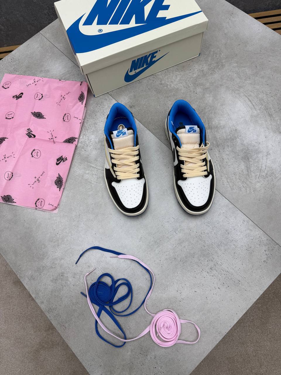 Nike Air Jordan 1 Low x Travis Scott x Fragment Military Blue AAA Quality UK Reps