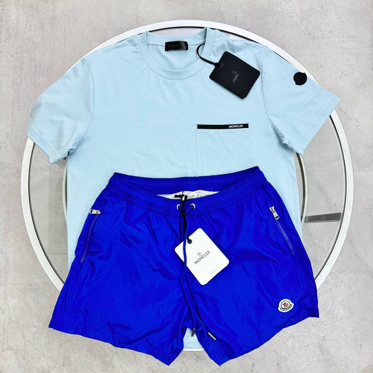 Moncler T-Shirt And Swim Shorts Set SuperClone Quality UK Reps