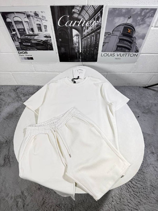Moncler Men's Luxury Premium Cotton T-Shirt and Drawstring Shorts Set AAA Quality Reps UK