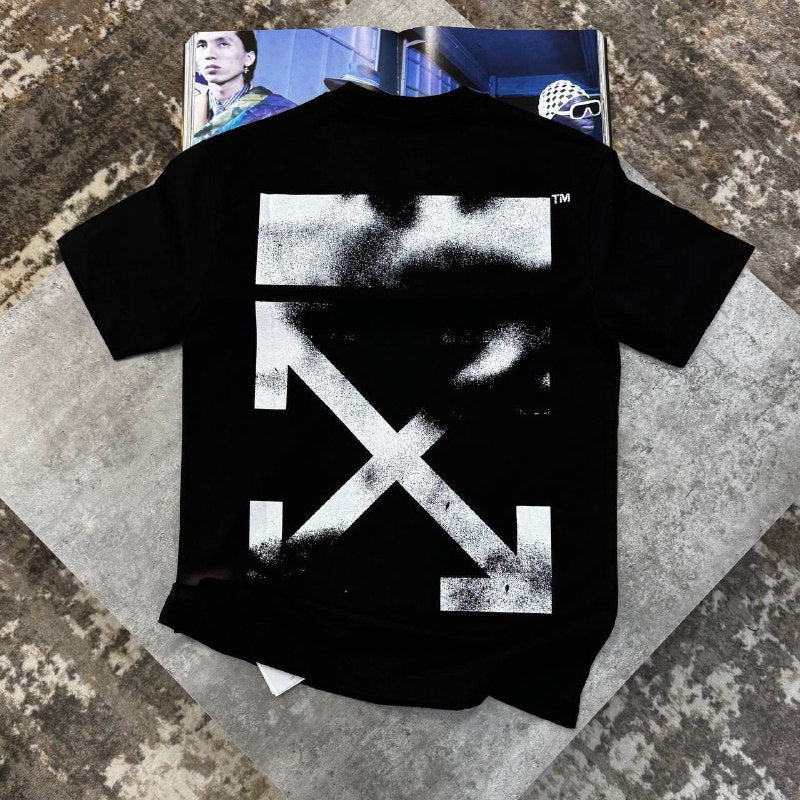Off-White Men's Luxury Minimalist Logo Crewneck T-Shirt UK Reps AA Quality