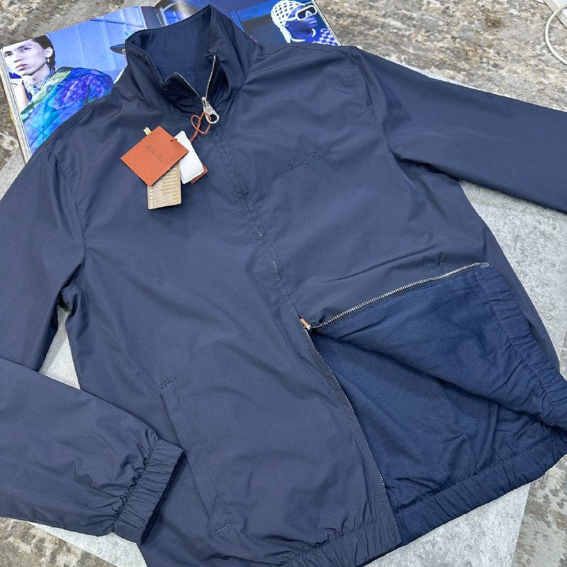 Loro Piana Men's Luxury Windmate® Reversible Bomber Jacket UK Reps AAA Quality