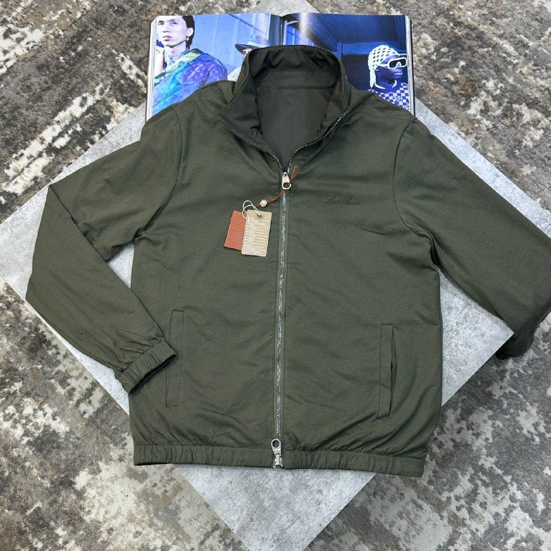 Loro Piana Men's Luxury Windmate® Reversible Bomber Jacket UK Reps AAA Quality