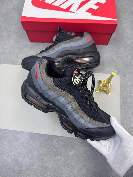 Nike Air Max 95 Men's Running Trainers FD0663 Sneakers Shoes Red Black AAA Quality Reps Sale UK