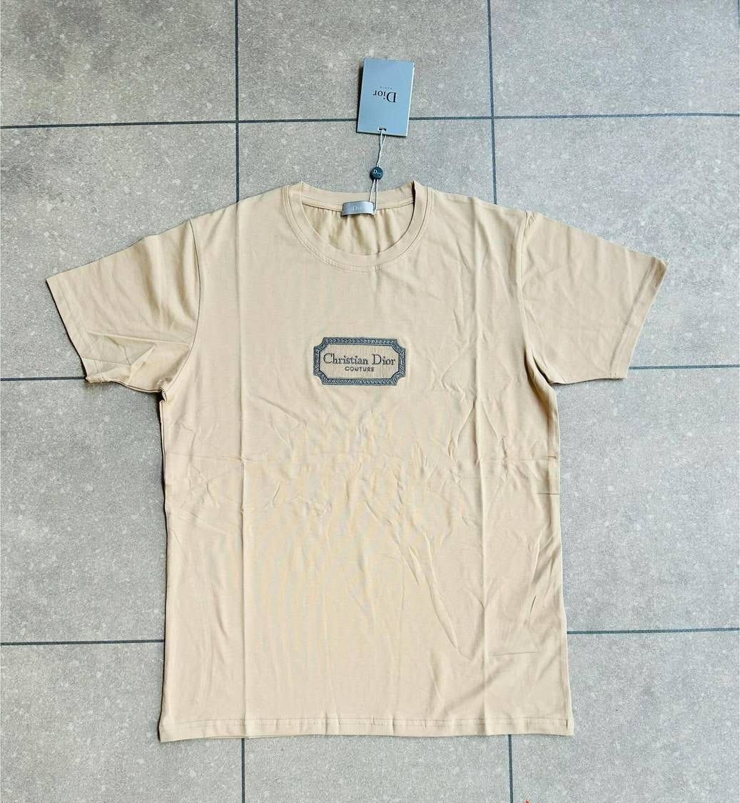 Christian Dior Logo T-Shirts Black Blue Gray Beige in AAA quality First Copy UK
