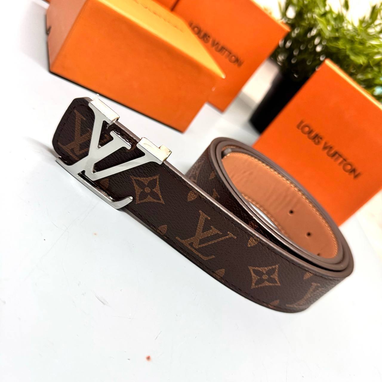 Louis Vuitton Monogram Makasar Belt LV reversible double-sided belt Men's Women's Sale UK
