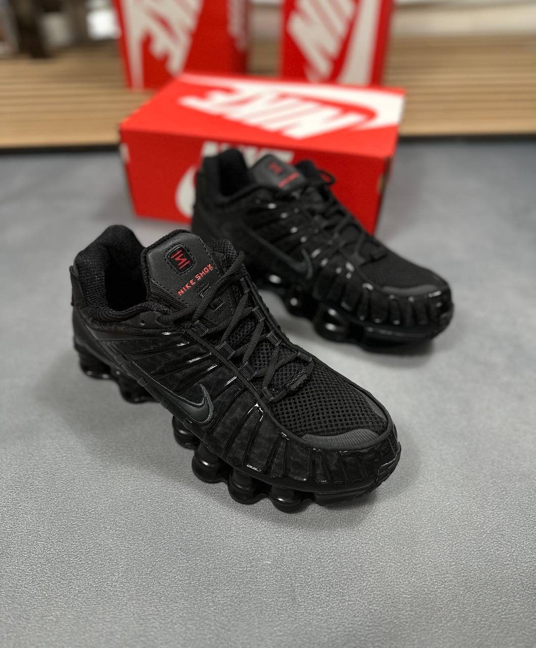 Nike Shox TL Men's AV3595-002 Triple Black Metallic Running Sneaker Rep Trainer for Men Sale UK