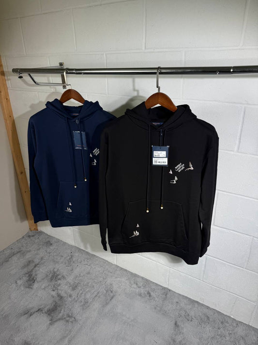 Louis Vuitton Embroidered Signature Hoodie in 2 Colors Mens Best Sale UK Reps AAA Quality