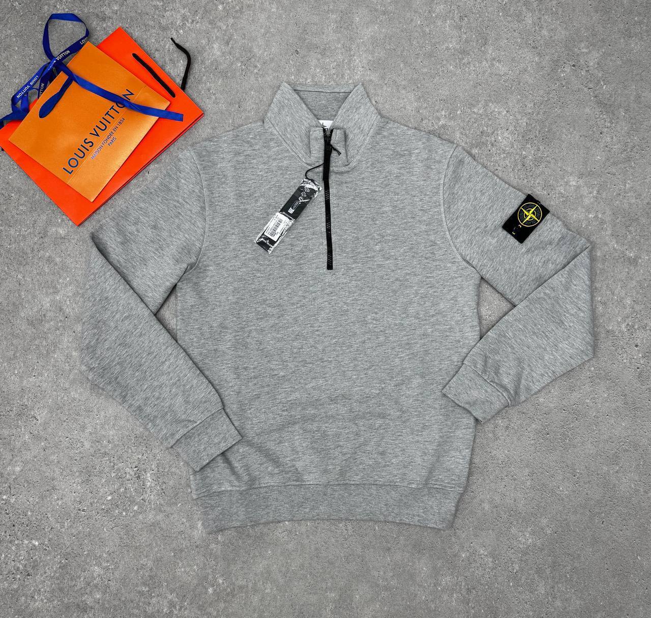 Stone Island Regular-fit Cotton Half-Zip Jumper Mens Logo Patch in Multiple Colors UK Reps AAA Quality