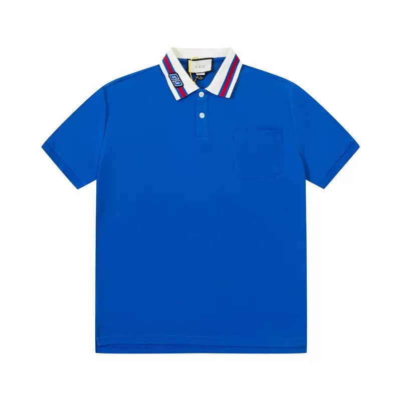 Gucci Interlocking GG Logo Polo Shirts Mens in 2 Colors UK 1:1 Reps Quality